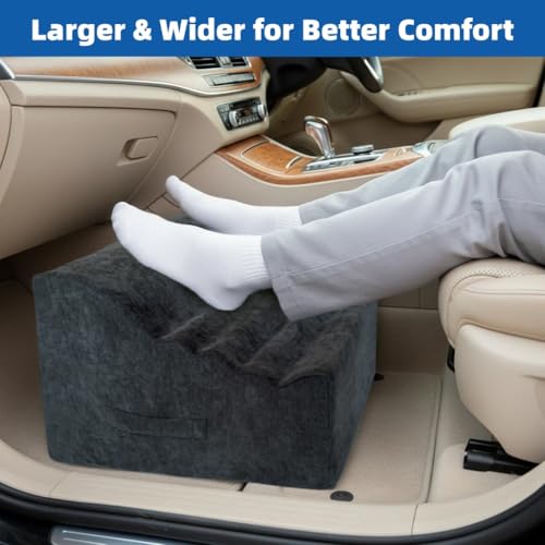 XYRONICA Under Desk Foot Rest, Adjustable Height Foot Stool for Office