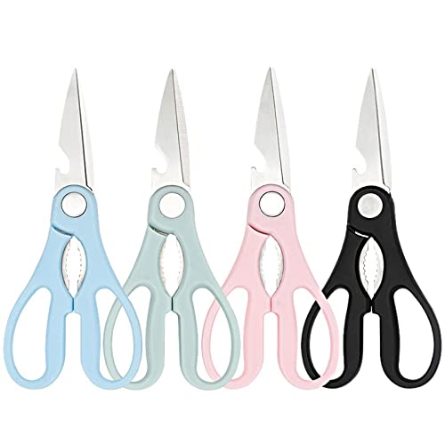 Scissors Household Steel Kitchen Scissors Tailor Scissors Sewing Tools Cut and Shred Function Office Scissors (Color : Green) (Black)
