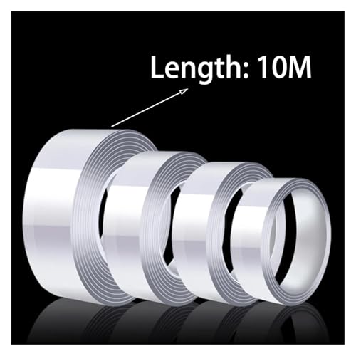 WANGXCQ 1/3/5/10m Tape Double-Sided Adhesive Traceless for Bathroom Kitchen Sink Tap Gel Sticker(10m)