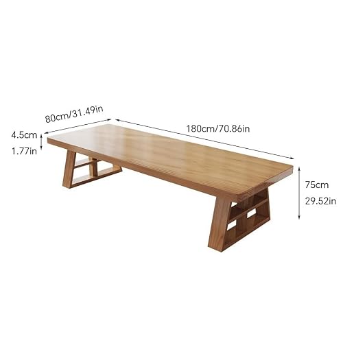 LINKIO Home Office Desks Solid Wood Large Desk Modern Home Study Reading Table Large Conference Long Table Computer Table Desk(180cm)