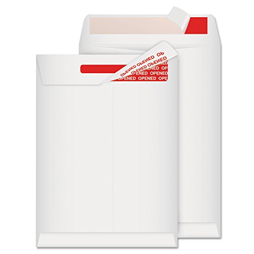 Quality Park Survivor Shipping Envelopes, Tamper Evident, 9" x 12", Made with Strong, Lightweight DuPont Tyvek Material, Peel and Seal Flap, 100/Box (QUAR2400)