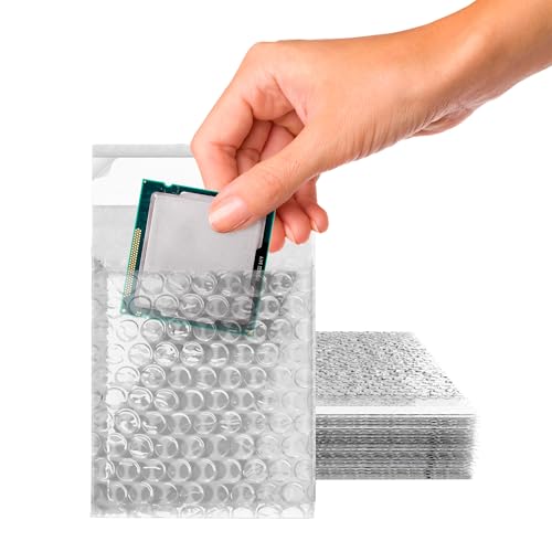 ABC PACK & SUPPLY Bubble Wrap Pouches, 3.5 x 4 Inch Clear Self Seal Packing Bags, Polyethylene Cushioning Sleeves for Shipping, Moving, Storage, Pack of 800