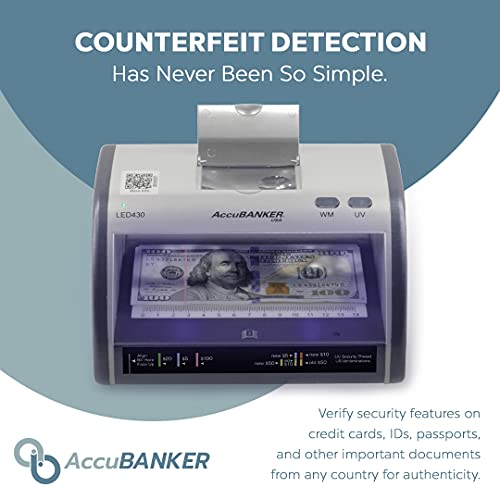AccuBANKER LED430 Cash and Card Detector with AccuSTAND