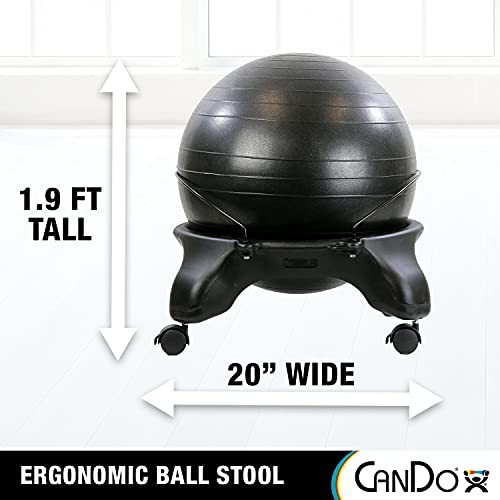 CanDo unisex adult Without Back CanDo Ball Chair, Blue, Size US