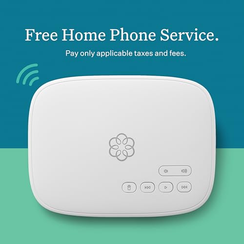 Ooma Telo Air VoIP Free Internet Home Phone Service and HD3 Handset