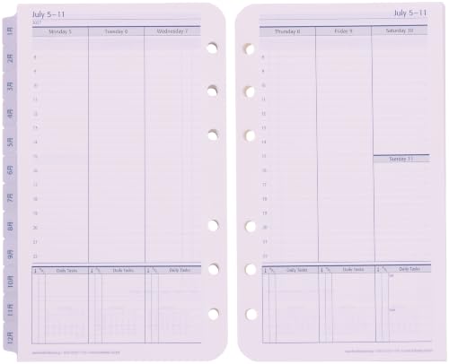 Franklin Planner Universal Weekly Refill, 12 Month Edition, Starts January 2027, Pocket 86934