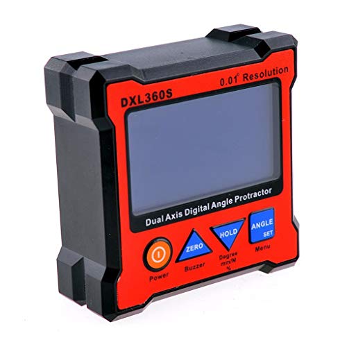 TEOYETTSF Model DXL360S Digital Protractor Inclinometer Axis Level Measure Box Angle Ruler Elevation Meter