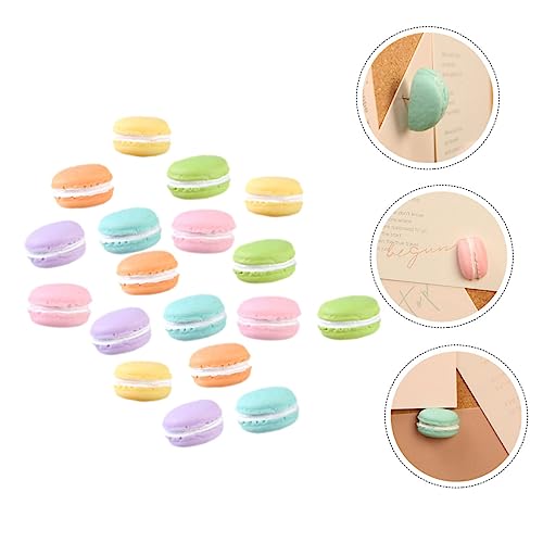 18pcs Office Desk Accessories Delicate Pushpins Home Accessory Delicate Thumb Tacks Map Supplies Compact Thumb Tacks Macaron Shaped Push Pin Household Products Metal Replaceable