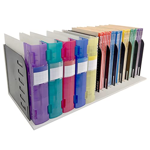 Ultimate Office VersaFile Desktop File Organizer and Sorter, Gray/Black