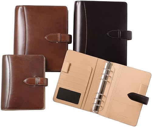 Franklin Planner Cordovan Binder Classic Size 28mm Dark Brown 66013