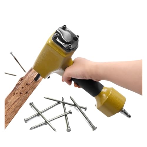Oil-Free Pneumatic Staple Gun Pneumatic Nail Puller T50SC Pneumatic Nail Gun 9-16 Gauge Nails for Wood and Metal
