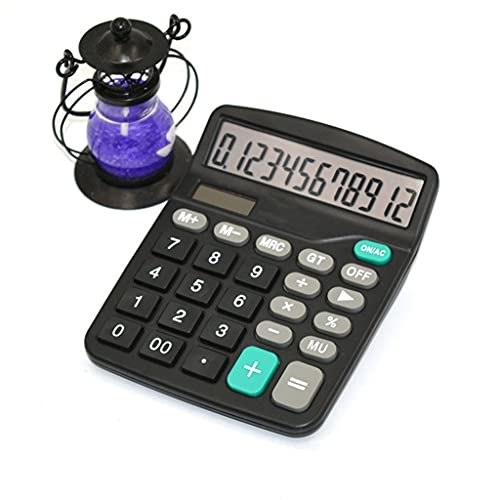 DUYHBAWRS Calculator 12 Digits Electronic Large Screen Desktop Calculators Home Office School Calculators Financial Accounting Tools