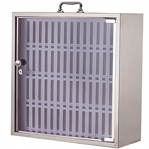 Dntum Mobile Stand,Locker Shelves,Cell Phone Lock Box,Wall Mount Storage Box,Phone Holder Cabinet Storage Box,Phone Cabinet,Storage Box,Metallic60Slots