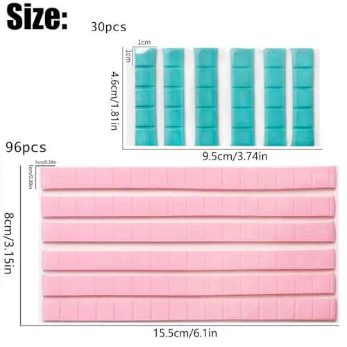 Adhesive Sticky Tack Putty 96pcs*4 Drill Glue Clay Strong Adhesiveness Mud,Diamond Painting Tools(White 96pcs*4)