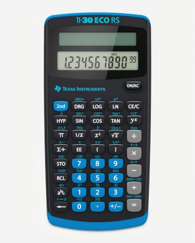 Texas Instruments TI-30 ECO RS School Calculator, Black