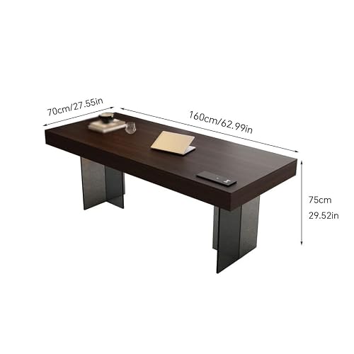 LINKIO Home Office Desks Minimalist Sofa Solid Wood Desk Home Office Modern Desk Computer Table Desk(160x70x75cm)