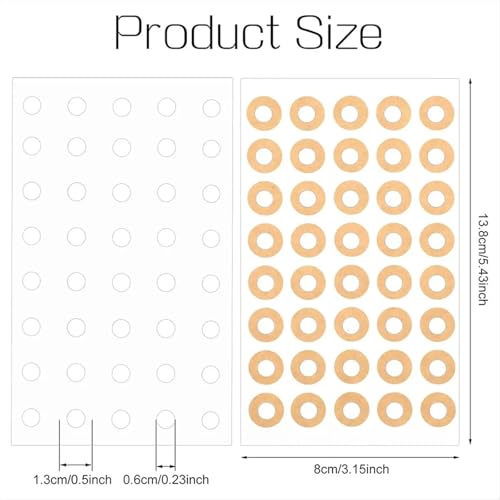 Hole Reinforcement Stickers 2400 Pcs Paper Hole Reinforcement, 1/4 Inch Binder Hole Reinforcement Circles