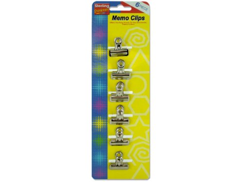 Small Memo Clips, Case of 72