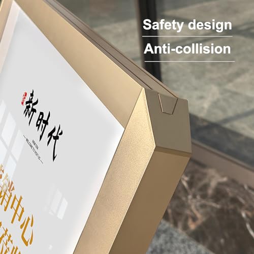 Heavy Duty Poster Sign Holder Floor Sign Stand, Adjustable Sidewalk Sign Holder Store Advertising Poster Display, Outdoor Indoor Standing Display Sign Holders, for School Church Business Show