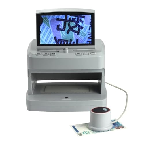 V100 Portable Counterfeit Banknote Detector LCD Display Fast Counting