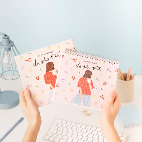 Grupo Erik Calendar 2026 Desk Calendar Family Planner - Desk Calendar 2026 to Stand Up 20 x 17 cm Annual Calendar 2026 - Official Fan Item Gifts