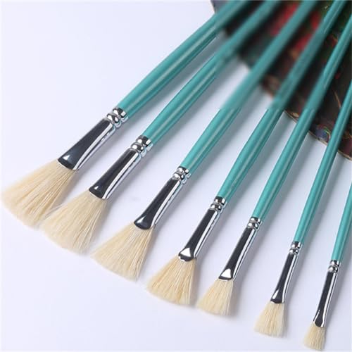 Fan Brush Watercolour Oil Painting Brushes Fishtail Packing