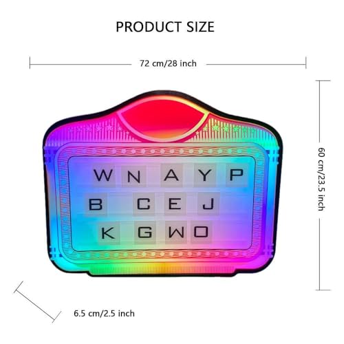 CHHMAELOVE RGB Letter Light Box - with 7-Color LED Glasses, 2 Set of English Letters and 0-9 Numbers, Detachable Power Bank, Happy Birthday VIP Service for Club Party Bar