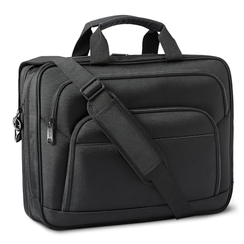 Amazon Essentials Checkpoint Friendly Laptop Briefcase, 16 inch, Black