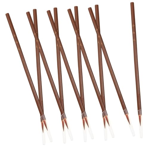 Chinese caligraphy brush, Writing Calligraphy 10Pcs student calligraphy ink writing brush wolf hair to color Stationery calligraphy pen suite brush calligraphy set traditional calligraphy brush China(