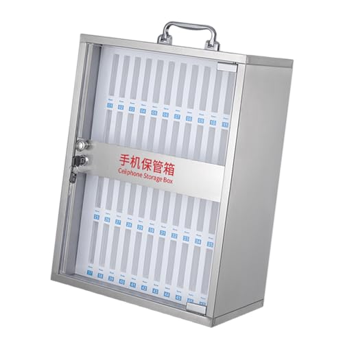Oxxggkao Privacy Protected Wall Mounted Phone Safe with Nonrust Steel for Secure Storage in Schools and Gyms Lockable Storage