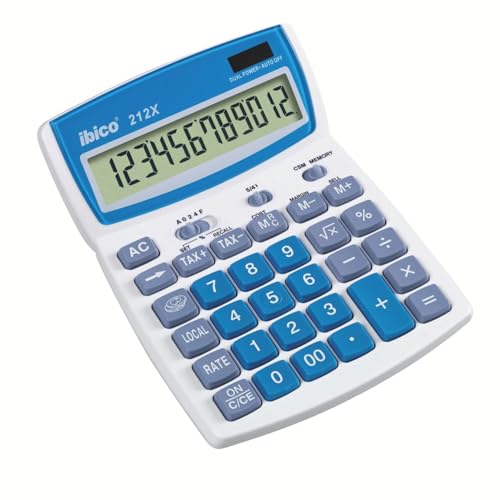 CALCULADORA SOBREMESA IBICO 212X 12 DIGITOS INCLINABLE