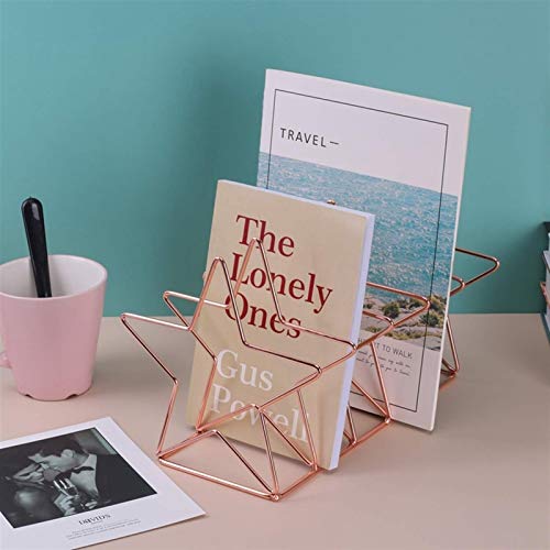 EWRCVBVCA File Rack Desk File Organiser Creative Look - 5 Slot Design Magazine Holder File Sorter Metal Desk Organizer Rack for Document Folder Letter and Book