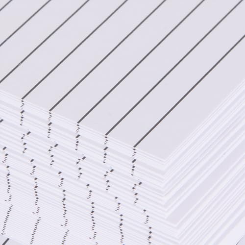 Idena 90362 - Index Cards A5, 600 Pieces Lined, Flashcards Made of 180 g/m² FSC Mix Paper in White, for School and Office