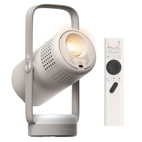 XGIMI Vibe One Battery Powered 1080P Smart Portable Projector (Cloud Ash)