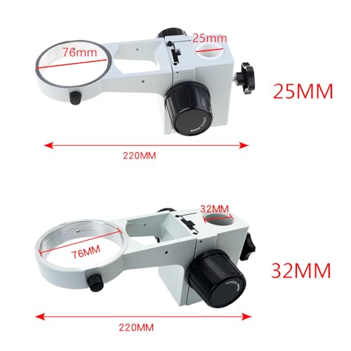 & Stylish Microscope Stand with Adjustable Knob 25 / 32mm Focusing Bracket Microscope Accessories Lightweight Holder Adapter