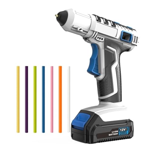 LIBODD Hot Glue Gun Rechargeable Hot Glue Gun Wireless Lithium Electric Glue Gun Household Handmade DIY Children's Handmade Hot Glue Gun Glue for DIY Arts, Crafts and Quick Repairs