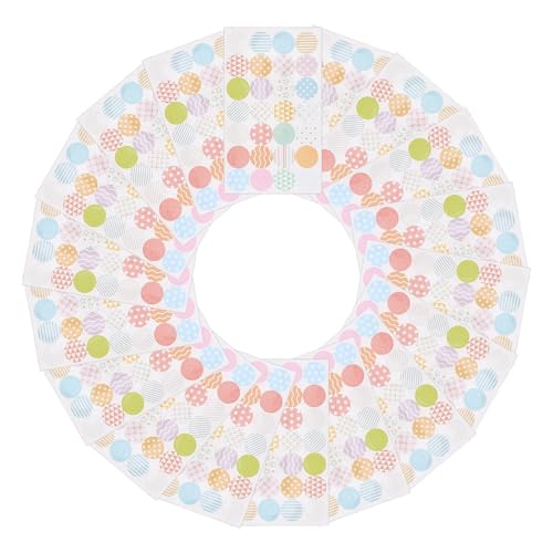 Hole Reinforcement Stickers 100 Sheets Hole Reinforcement Labels Adhesive Paper Stickers for Binder Holes Repair and Decoration DIY Crafts Notebooks