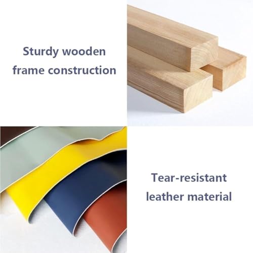 Step Stool Leaf Stool Solid Wood Frame Foam-Filled Seat Cushion