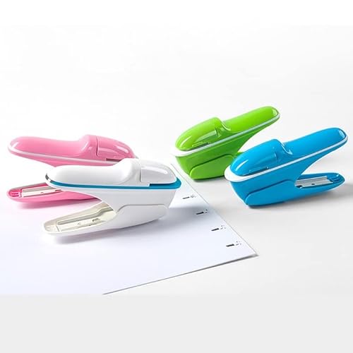 OEKFVCHVZ No Staples Nail Free Stapler Mini Paper Book Binding Stapling Machine Stapleless