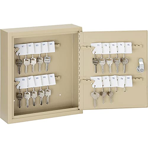 Global Industrial Key Cabinet, 60 Keys, 10-1/2x3x12-1/8, Sand
