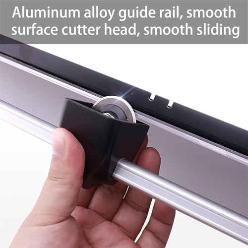 Hiedmeil Paper Cutter, A2 Rotary Trimmer, Office Grade Guillotine, 60cm Cutting Width, Cuts 1mm/10 Sheets, Ideal for Craft Paper, Cardstock, Photos, School Supplies