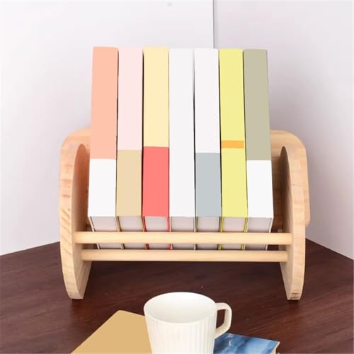 Bookcase Storage Rack Nordic Creativity Wooden Small Sofa Bookshelf Tabletop Inclined Organizer Rack Book Shelf