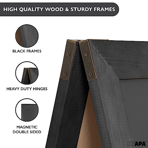 Ilyapa A Frame Chalk Board Easel Sign 27x58 in - Sandwich Signs Outdoor