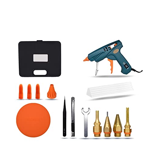 LIBODD Hot Glue Gun Hot Melt Glue Gun 15 in 1 Tool KIT Silicone Gun 50W/OFF/150W Switch for Crafts Repair DIY Use 11mm Glue Stick Pure Copper Nozzle for DIY Arts, Crafts and Quick Repairs(Set-6)