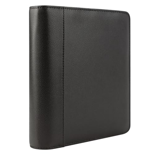 FranklinCovey - Franklin Ring-Bound Binder for FranklinCovey Planners | Leather Open Binder (Classic, Black)