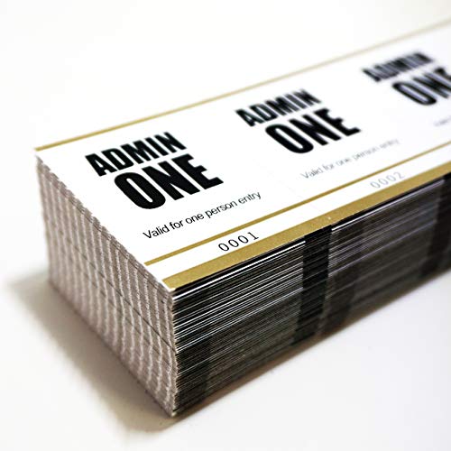 Admit One Tickets - Fast & Affordable Event Tickets by MyZone Printing (Gold, 5000)