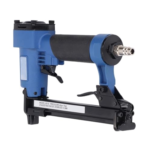 Oil-Free Pneumatic Staple Gun Heavy-Duty Stapler Pneumatic Stapler Nail Gun Use for 1/4" 5/16" 3/8" 1/2" 5/8" Staples Woodworking Projects