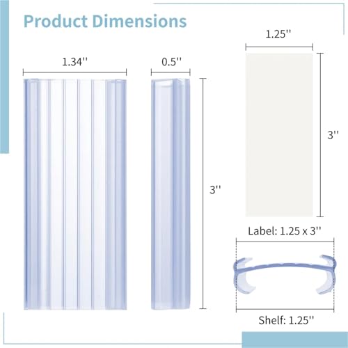 Sign holder, Shelf Labels 300Pcs Plastic Wire Rack Label Clips Snap On Tags for Shelving