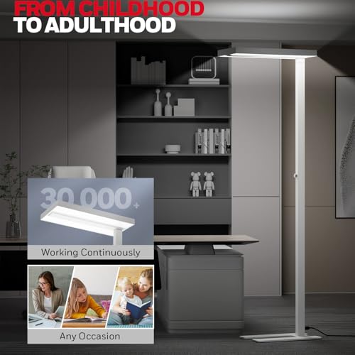 Honeywell 02E LED Floor Lamp, 6000LM Sunturalux Eye Caring Standing Light