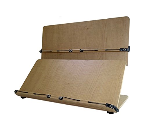 Book Stand Holder Reading Desk Desktop Book Stands Office Supplies 2nd Stage Wood MDF W 23.8"